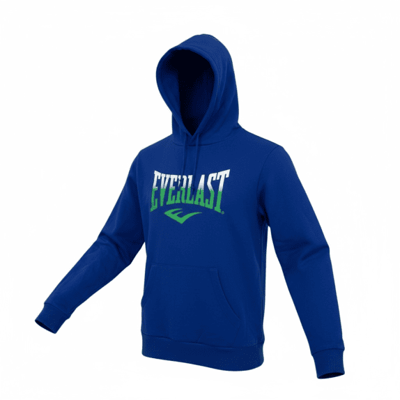 VINTAGE EVERLAST FELPA CON CAPPUCCIO | S/M | BLU ROYAL CON STAMPA LOGO